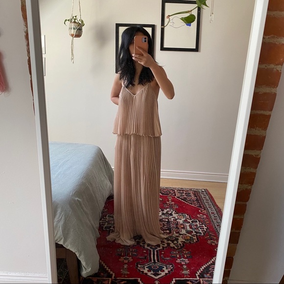 BCBG Joelle Pleated Maxi Dress - Picture 2 of 9